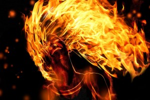 burning lady